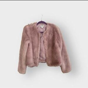 Rachel Zoe Women Faux Fur Jacket  Pink Blush size S